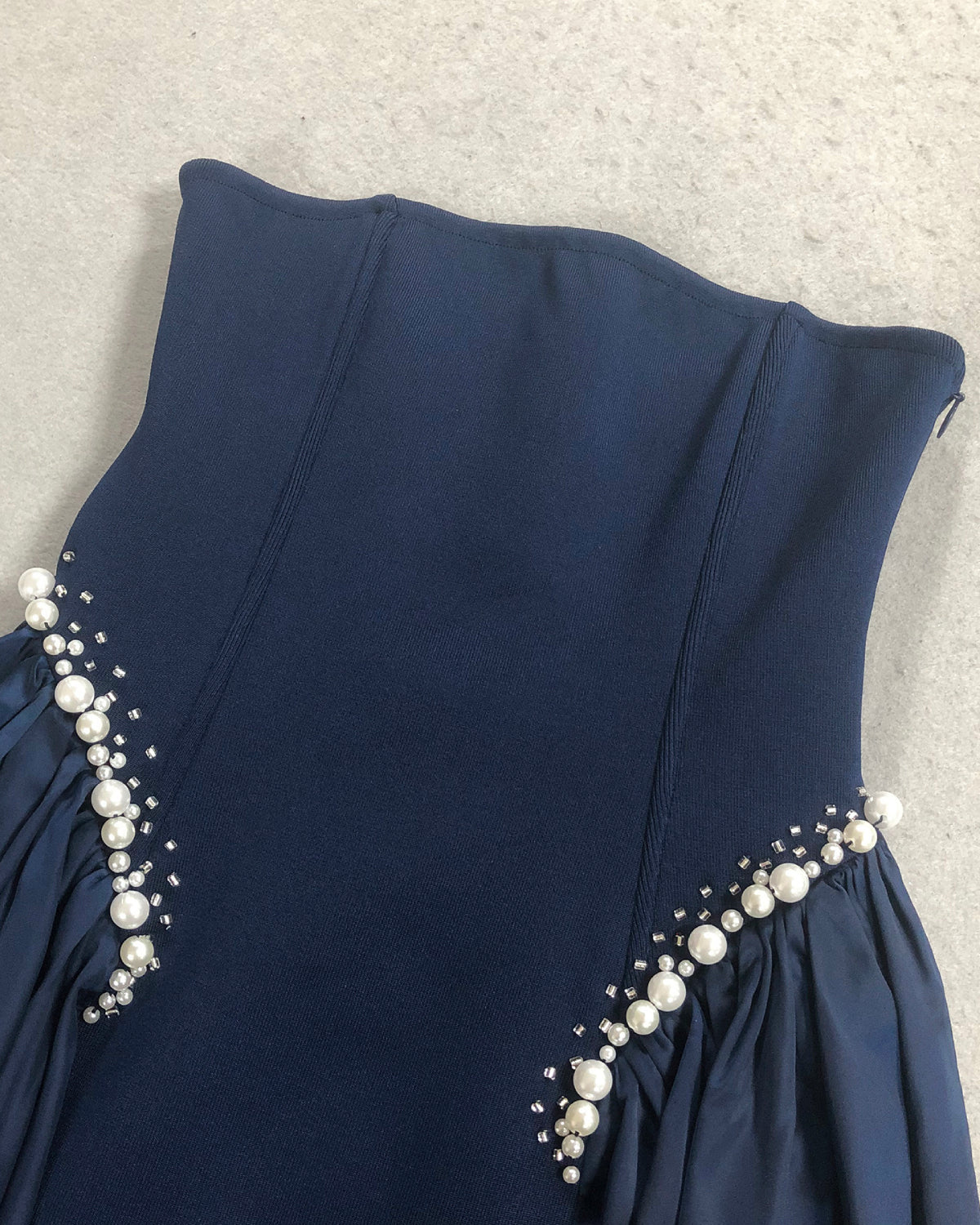 Arden Capri — Pearl-Embellished Strapless Girdle Maxi Dress, alternate view 6