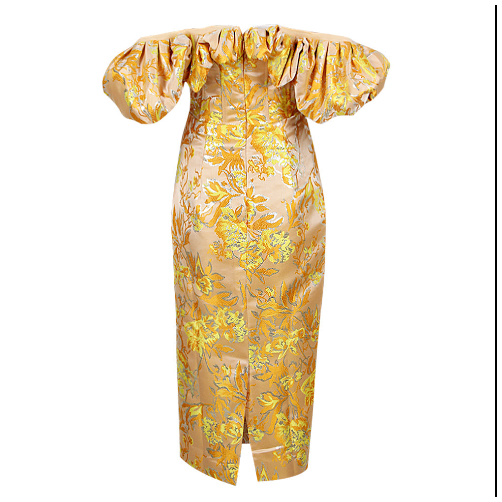 Jules Marceau — Short fitted pleated strapless dress with backless design for a chic and elegant look, alternate view 6