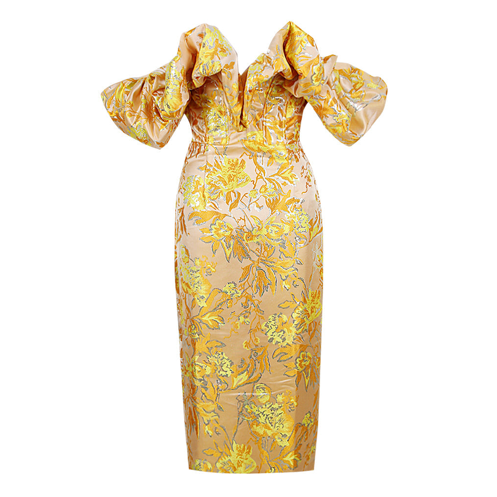 Jules Marceau — Short fitted pleated strapless dress with backless design for a chic and elegant look, alternate view 9