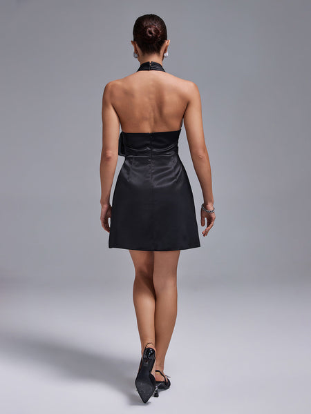 Blaise Marceau — Chic Sleeveless Mini Pink Dress with Open Back, alternate view 4