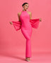 Huge Bow Split Maxi Bandage Dress - Opulent Empire