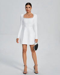 Kalystra™ — Square Neck Crystal Rhinestone Dress, alternate view 10