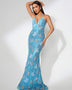 Brilliant Maxi Dress with Sequin Butterflies