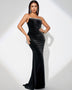 Velvet Dress with Mermaid Hat and Crystal Embroidery