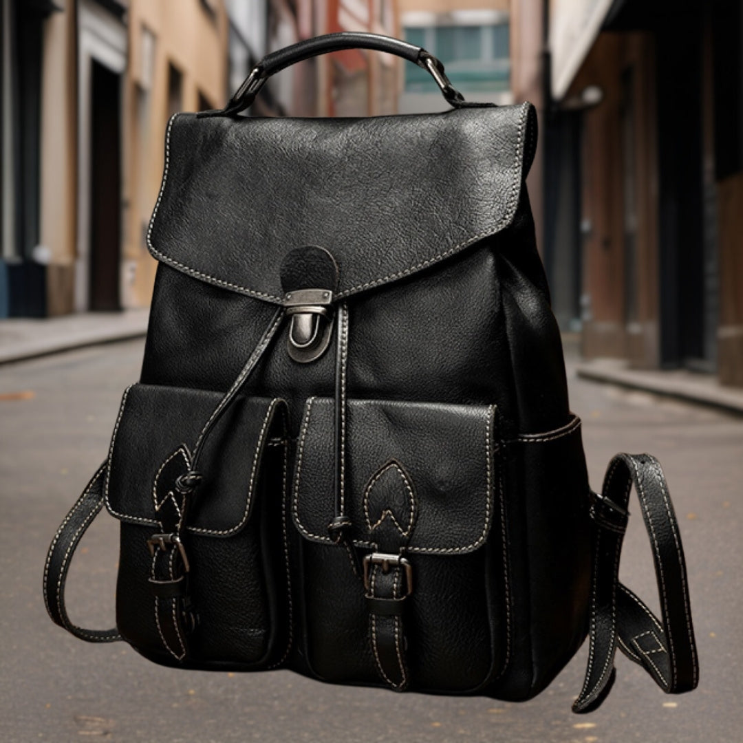 Harrison™ — Exquisite Leather Backpack Men's Statement Handbag, alternate view 4