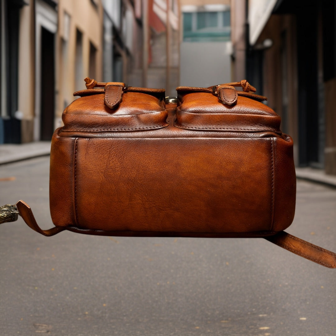 Harrison™ — Exquisite Leather Backpack Men's Statement Handbag, alternate view 3