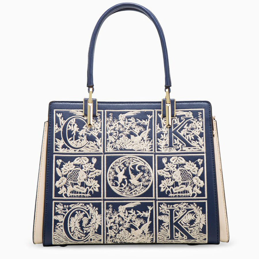Havilah Embroidery Medium Tote Bag - Opulent Empire