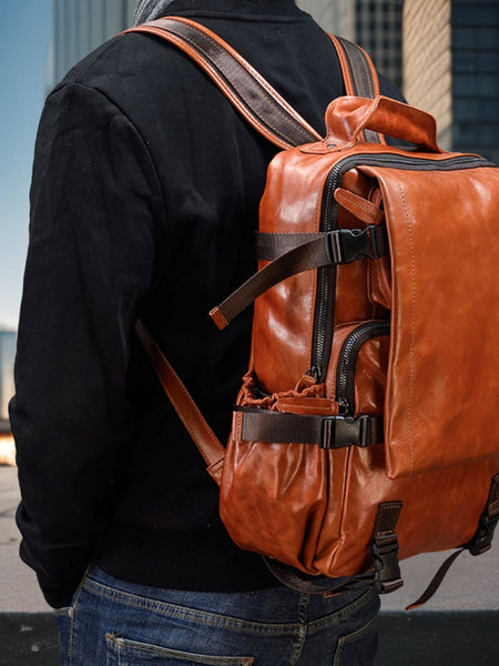 Hayden™ | Leather Shoulder Backpack