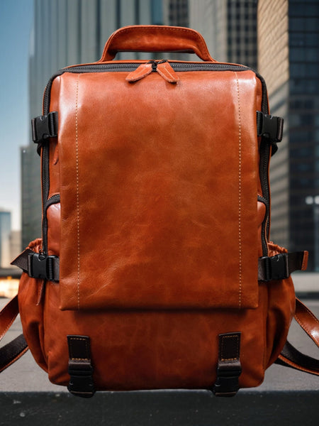 Hayden™ | Leather Shoulder Backpack