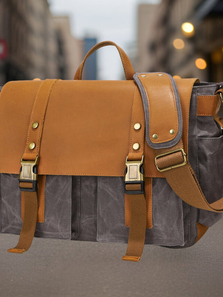 Ingomar™ | Retro Canvas Crossbody Bag