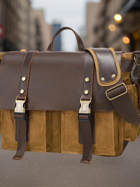 Ingomar™ | Retro Canvas Crossbody Bag