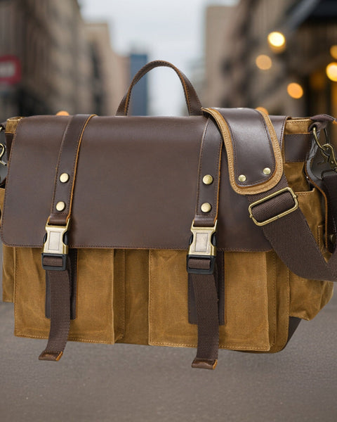 Ingomar™ | Retro Canvas Crossbody Bag