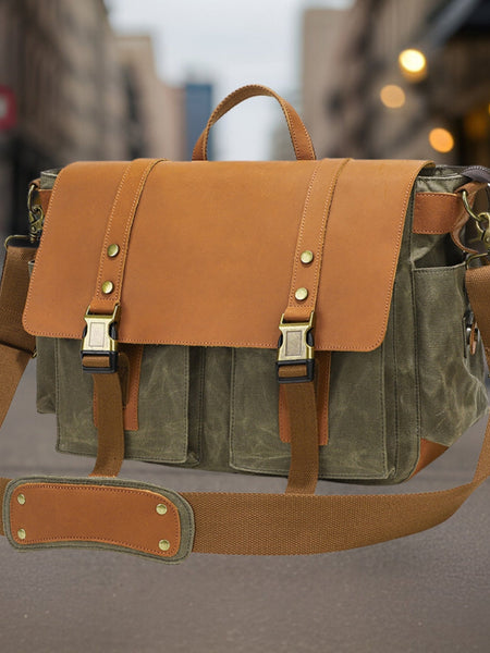 Ingomar™ | Retro Canvas Crossbody Bag