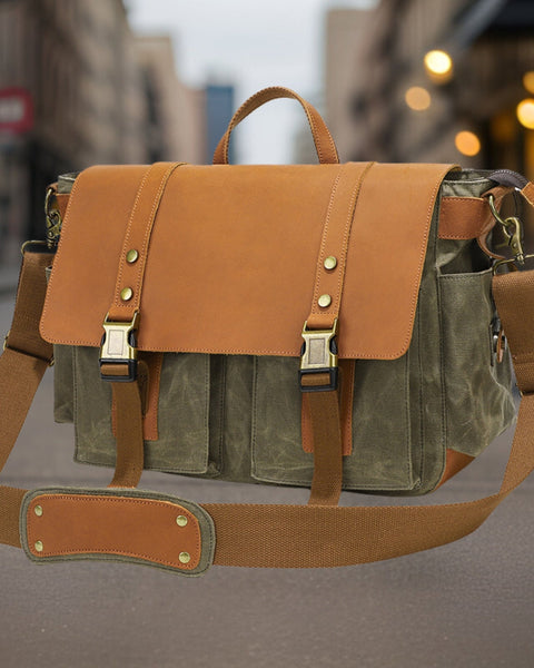 Ingomar™ | Retro Canvas Crossbody Bag