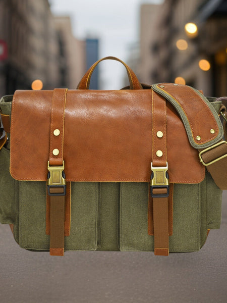 Ingomar™ | Retro Canvas Crossbody Bag