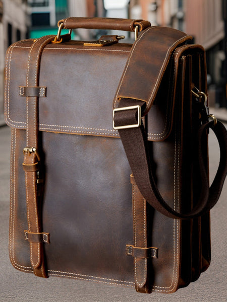 Isaiah™ | Handmade Retro Leather Backpack