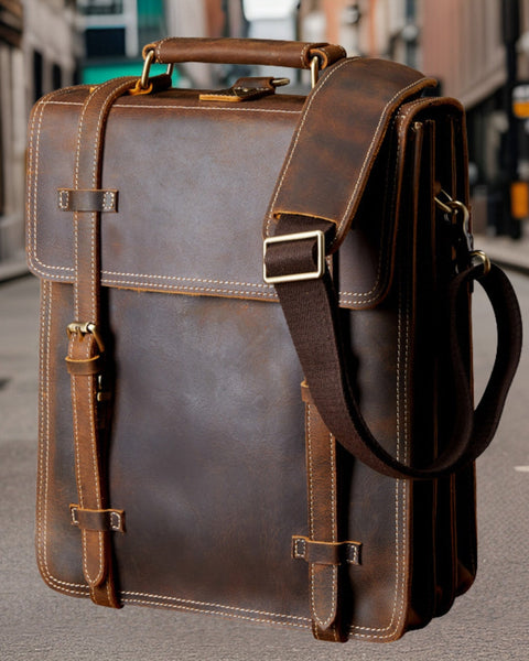 Isaiah™ | Handmade Retro Leather Backpack