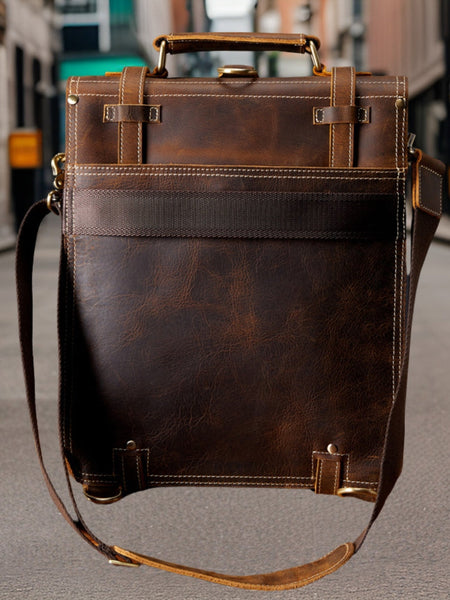 Isaiah™ | Handmade Retro Leather Backpack