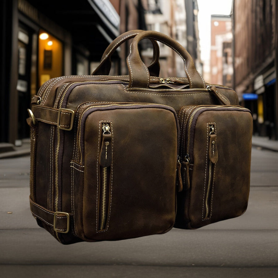 Jason™ — Genuine Leather Shoulder Bag, alternate view 2