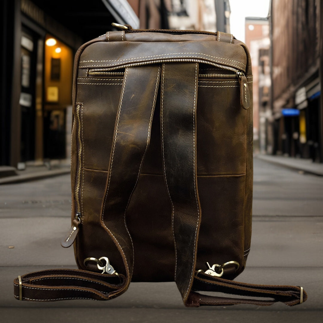 Jason™ — Genuine Leather Shoulder Bag, alternate view 3