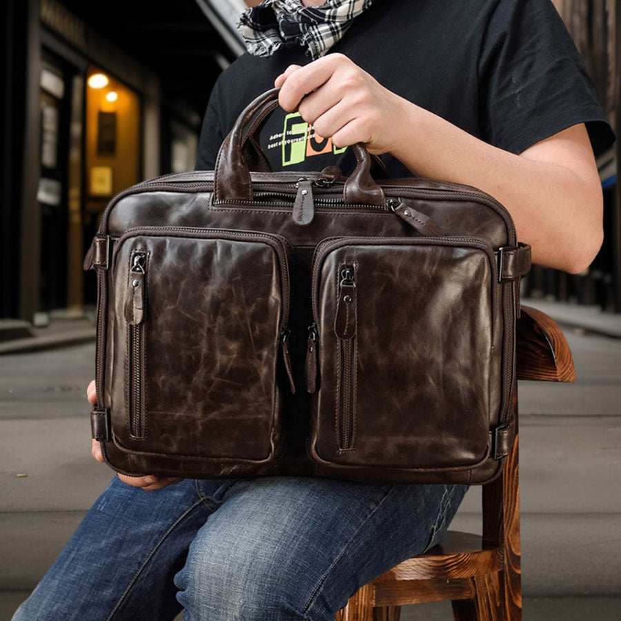 Jason™ — Genuine Leather Shoulder Bag