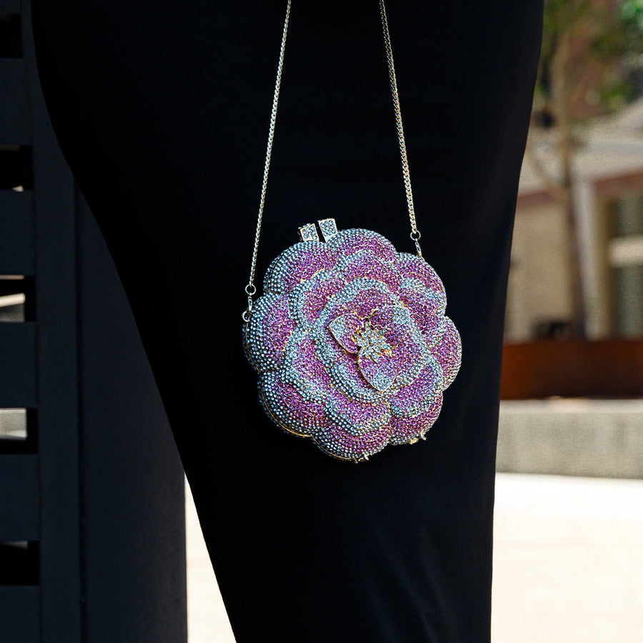 Jeline Flower Clutch Bag - Opulent Empire