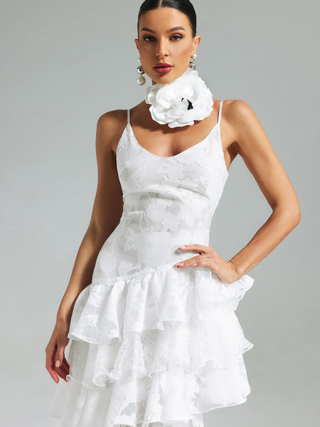 Strappy Tiered Lace Vintage Maxi Dress