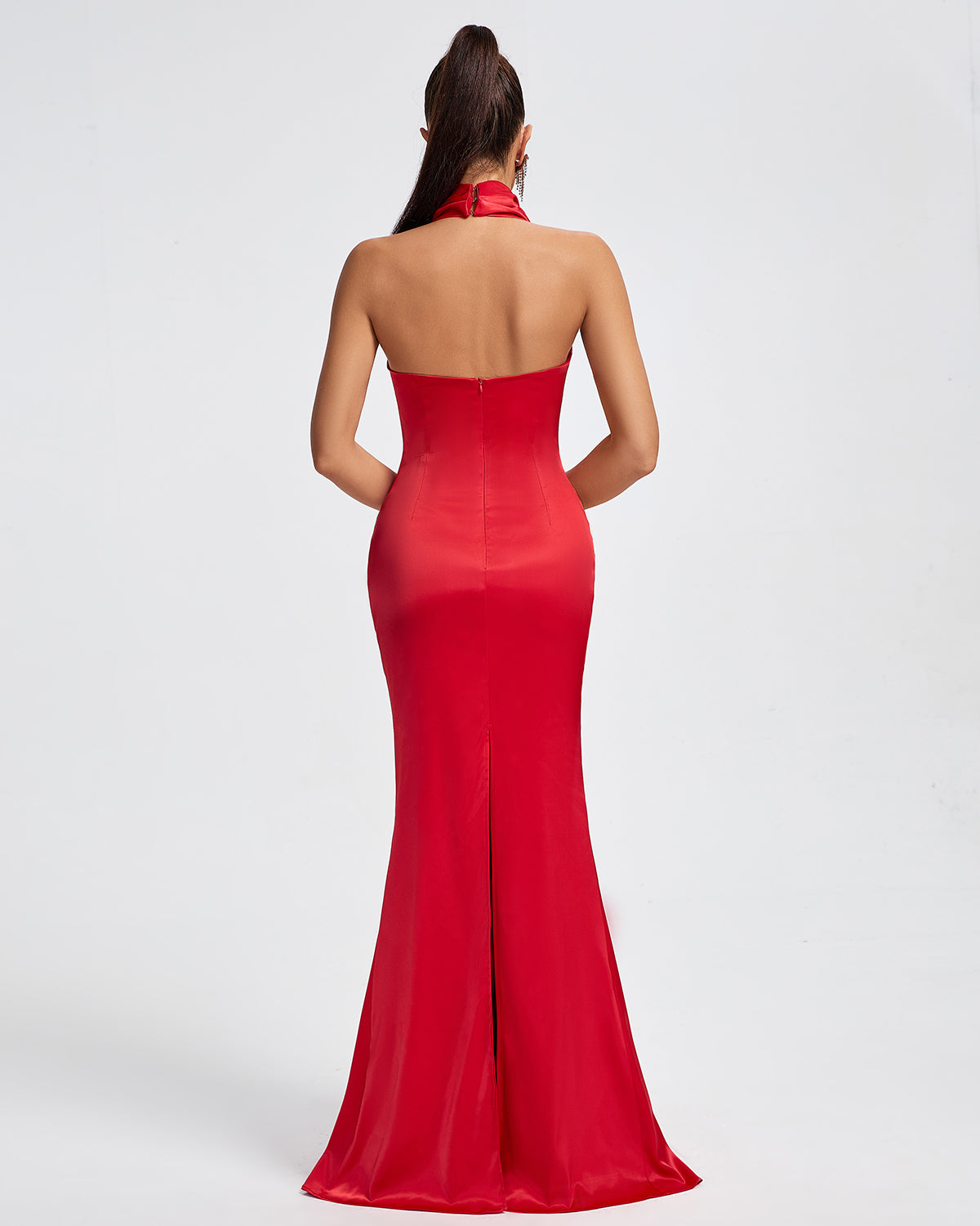 Lorynne — Red Maxi Dress, alternate view 4