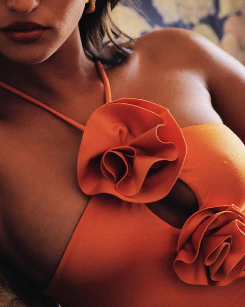 Elegant floral maxi dress with strappy sleeveless design KLYF1218