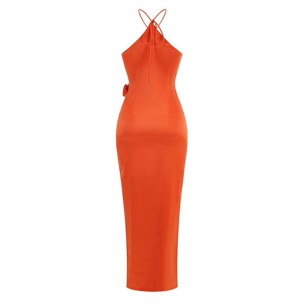 Jules Lefèvre — Elegant floral maxi dress with strappy sleeveless design KLYF1218, alternate view 4