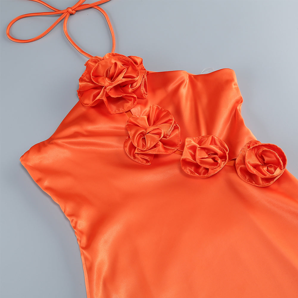 Jules Lefèvre — Elegant floral maxi dress with strappy sleeveless design KLYF1218, alternate view 5