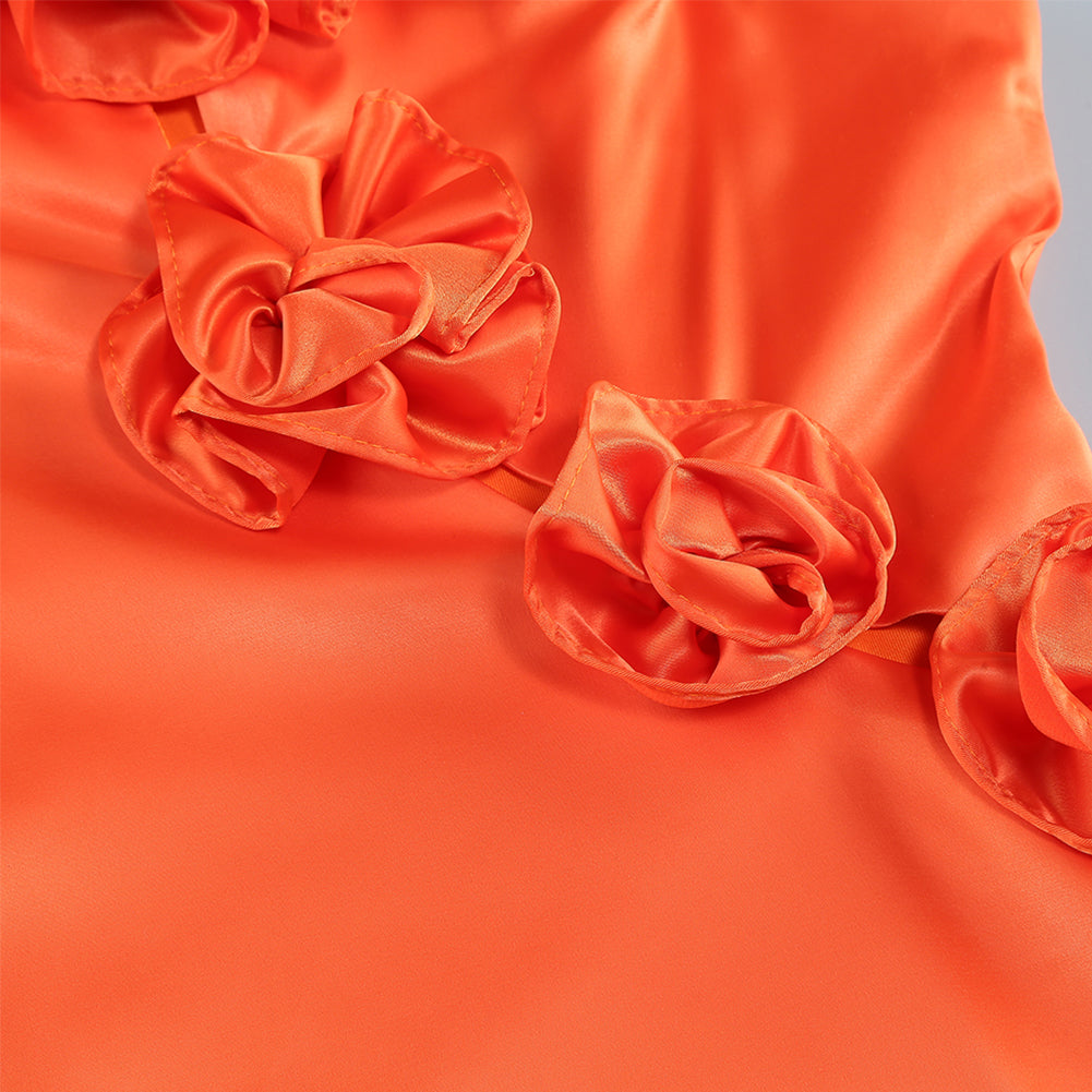 Jules Lefèvre — Elegant floral maxi dress with strappy sleeveless design KLYF1218, alternate view 6