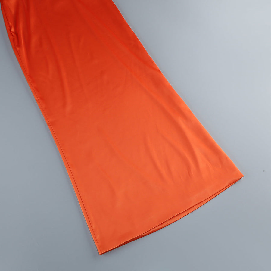 Elegant floral maxi dress with strappy sleeveless design KLYF1218