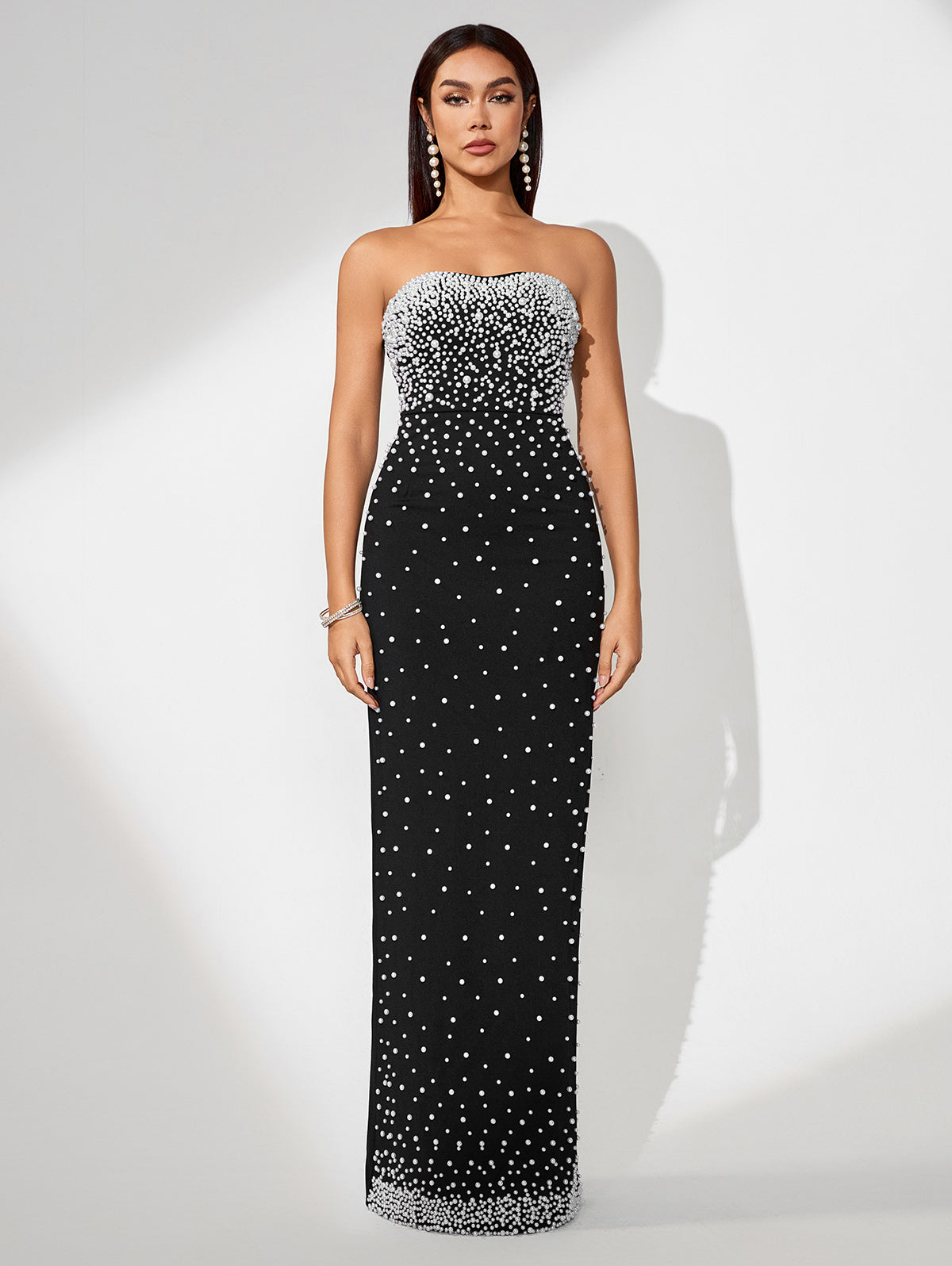 Camille Bellamy — Stunning Pearl-Accented Evening Gown for Elegant Occasions, alternate view 3