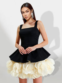 Romilly Delacroix — Contrast Hem Cut Dress