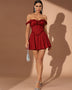 Ruffle Straps Corset A-line Mini Dress
