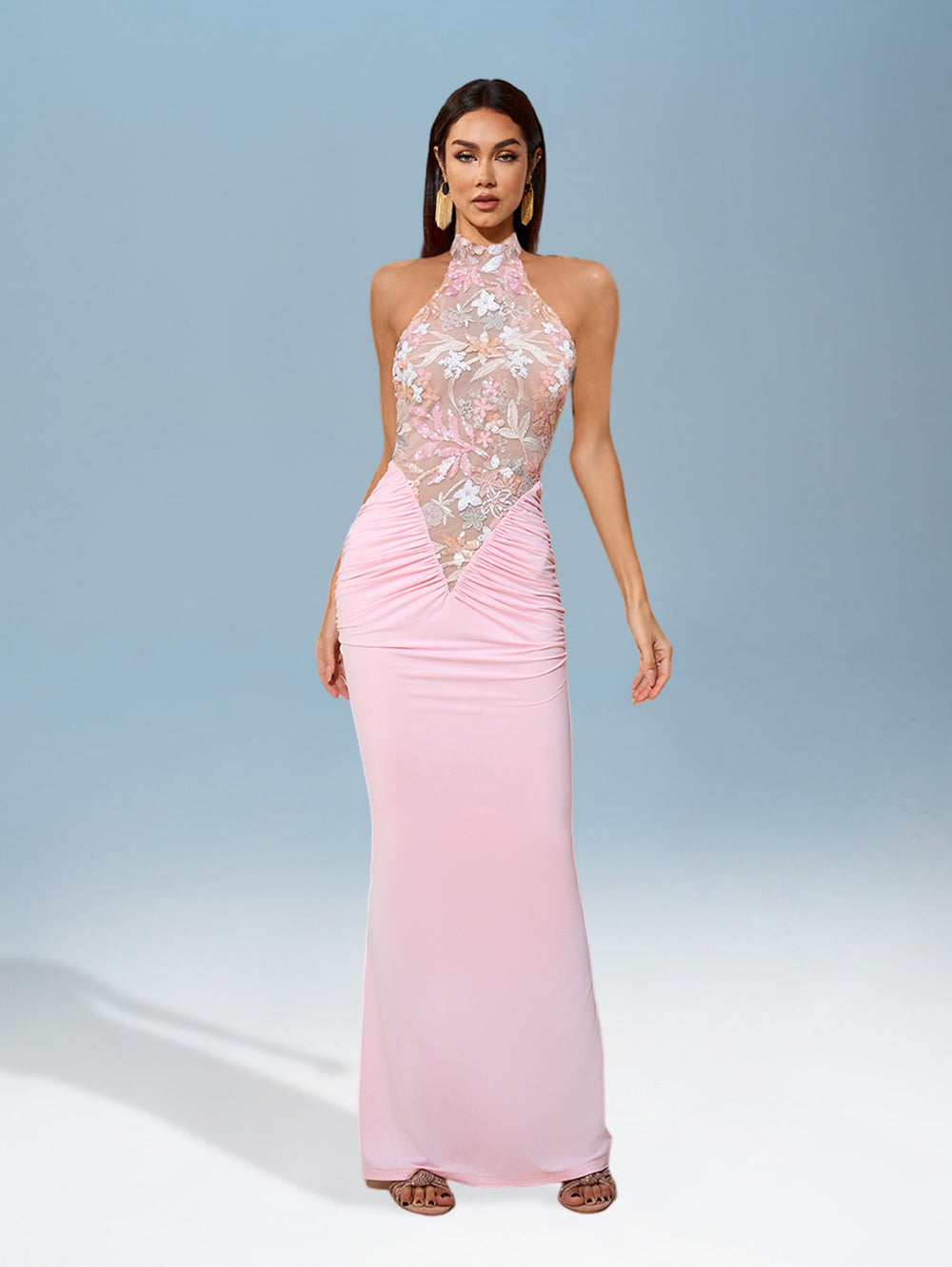 Zélie Bellamy — Stunning Sequin Dress with Embroidery and Elegant Backless Design, alternate view 10