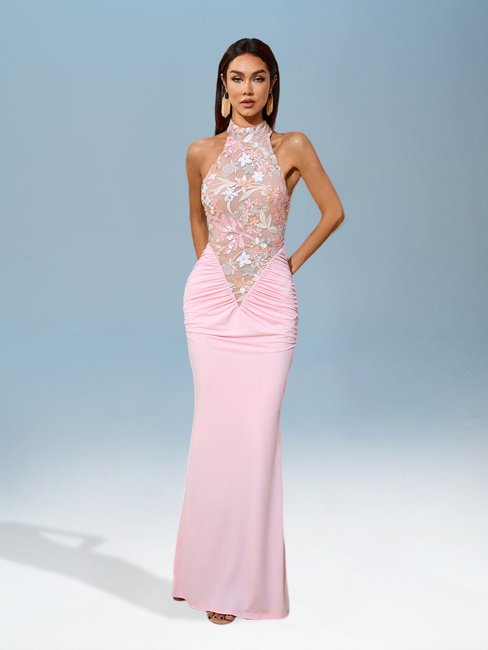 Zélie Bellamy — Stunning Sequin Dress with Embroidery and Elegant Backless Design, alternate view 5
