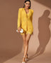 Amber Yellow Lace Three Piece Set