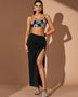 Floral Crystal Crop Top Holiday Set