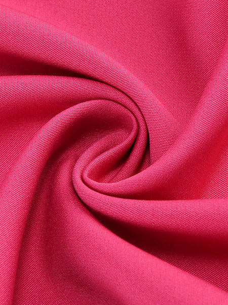 Trägerloses plissiertes Maxikleid in Kontrastfarben