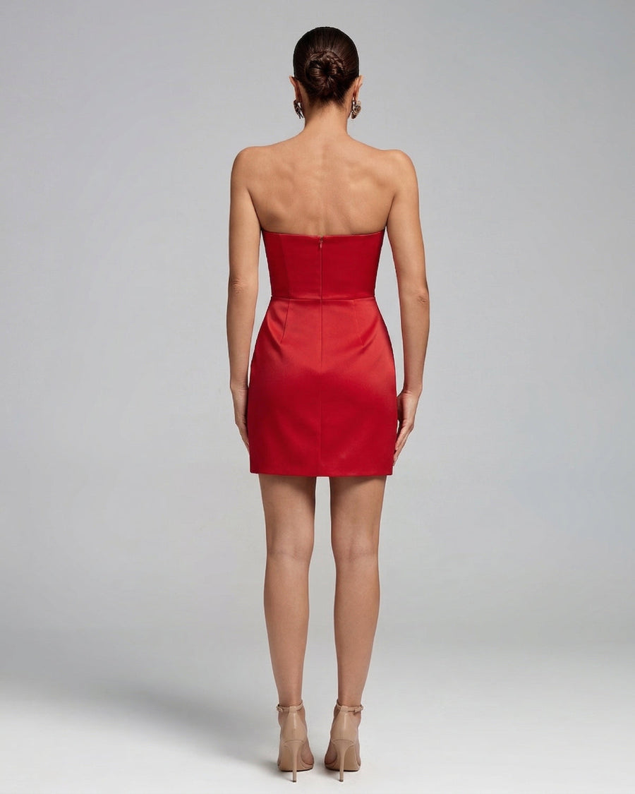 Rain Monaco — Strapless Luxuriant Flowers Mini Dress, alternate view 2