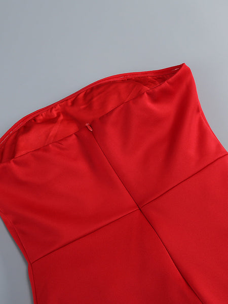 Trägerloses Mini-Kleid mit opulenten Blumenmuster
