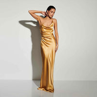 Noa Lefèvre — Elegant One-Shoulder Sleeveless Maxi Dress KLYS020 for a Chic and Stylish Look