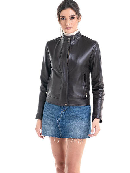 Brown Trendy Genuine Sheepskin Jacket-0