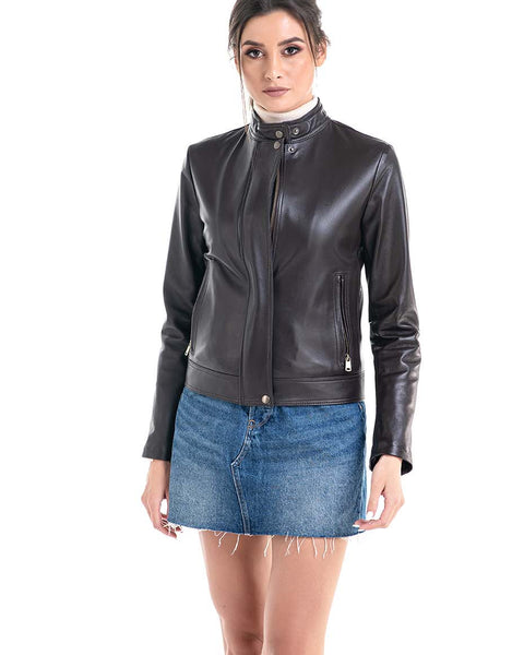 Brown Trendy Genuine Sheepskin Jacket-0