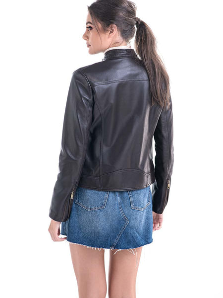 Brown Trendy Genuine Sheepskin Jacket-1