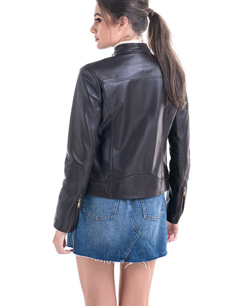 Brown Trendy Genuine Sheepskin Jacket-1