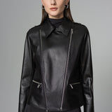 Black Natural Leather﻿ Jacket-2