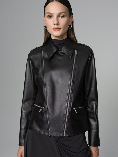 Black Natural Leather﻿ Jacket-2